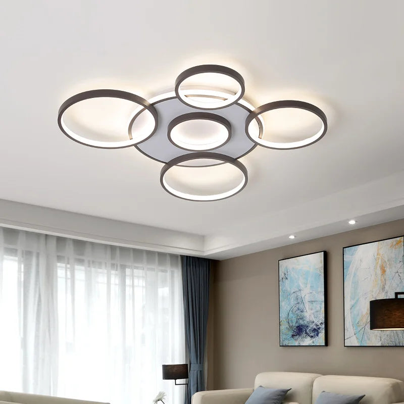 220V Modern LED Ceiling Light Fixture. Suitable for living rooms, bedrooms, and aisles, doubling as a chandelier for home decor.