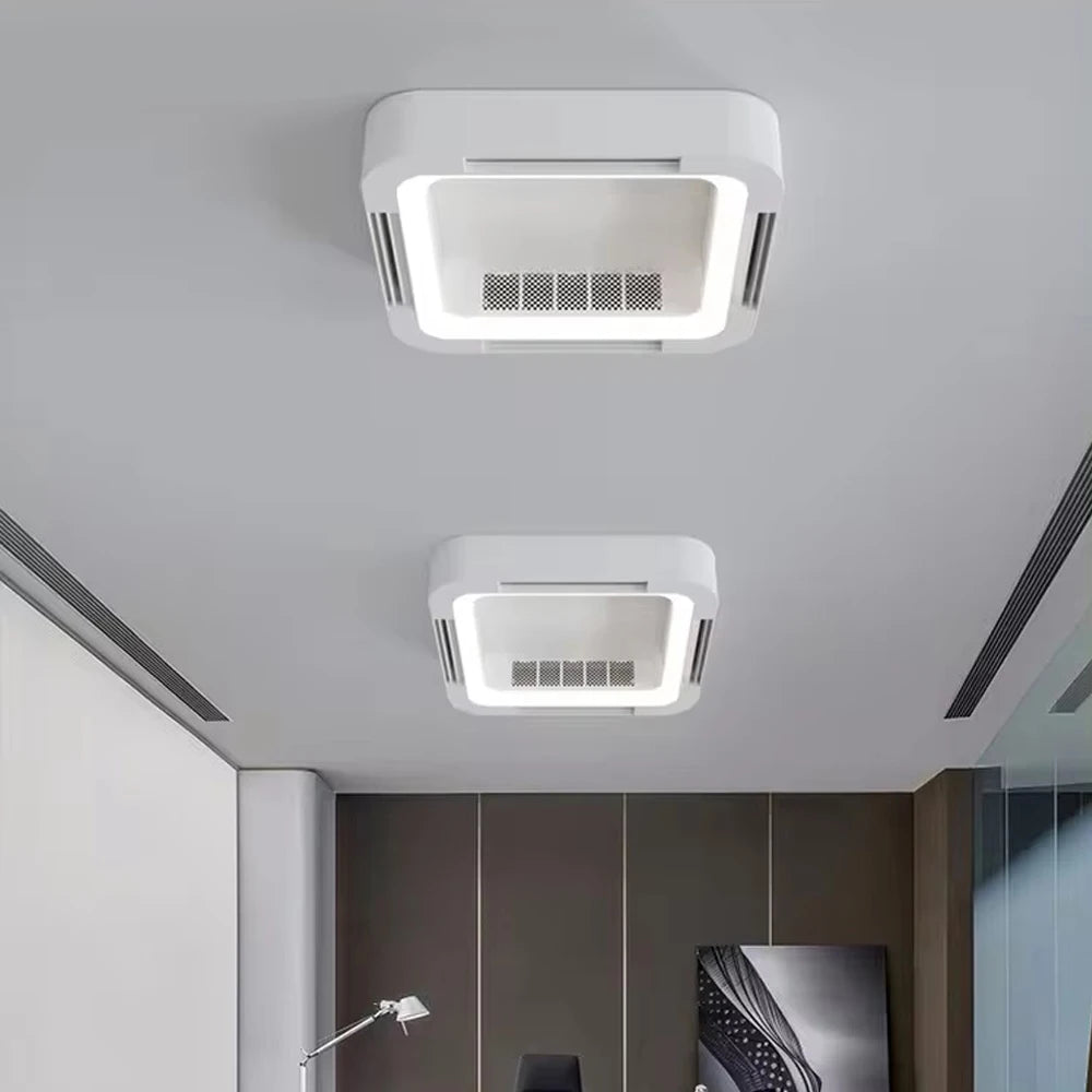Popular Nordic - style Ventilation Ceiling Fan. A modern, smart bladeless ceiling fan featuring integrated lighting, tailor - made for kitchens.