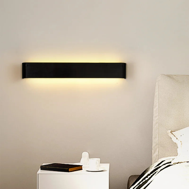 Modern Aluminum LED Wall Sconce for Indoor Decor. Ideal for bedrooms and living rooms, available in 3 styles for home wall lighting.