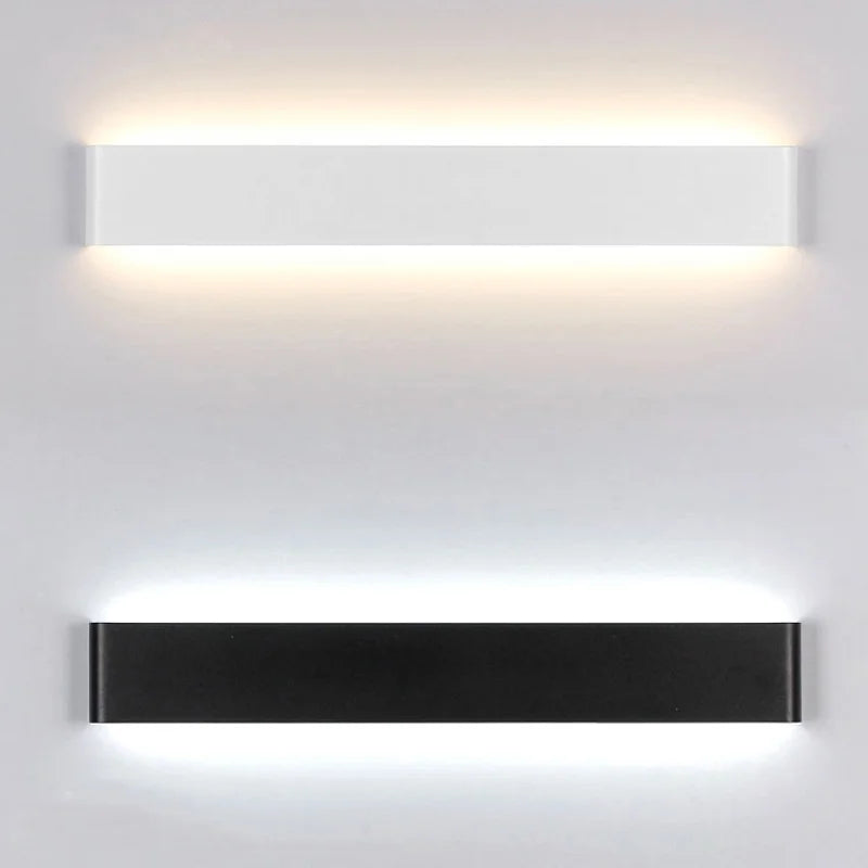 Modern Aluminum LED Wall Sconce for Indoor Decor. Ideal for bedrooms and living rooms, available in 3 styles for home wall lighting.