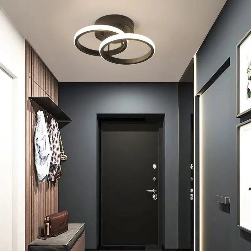 Modern Nordic - style LED Ceiling Lights. Suitable for aisles, corridors, entryways, bedrooms, and terraces. Made of aluminum for decoration.