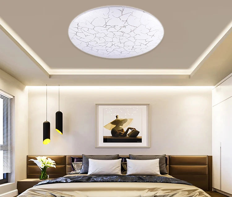 Contemporary Round LED Ceiling Lights: Ideal for Living Rooms and Bedrooms, with a Surface - Mount Design