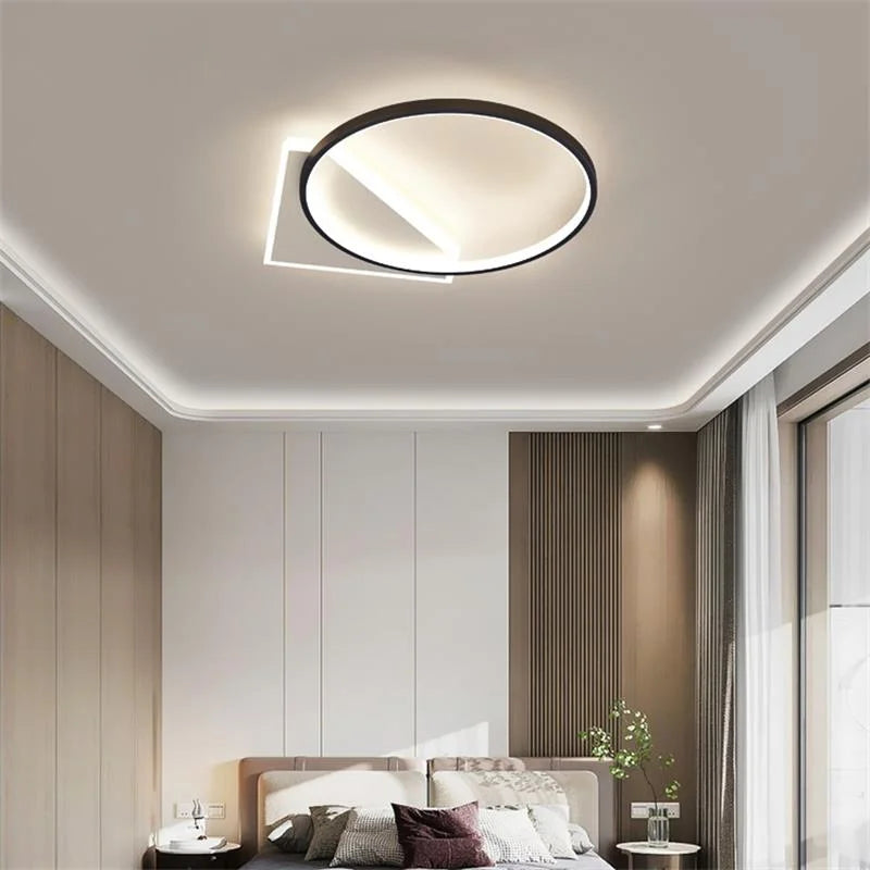 Modern Round LED Ceiling Lights. Ideal for bedrooms, studies, and living rooms. Indoor lighting lamps for decoration.