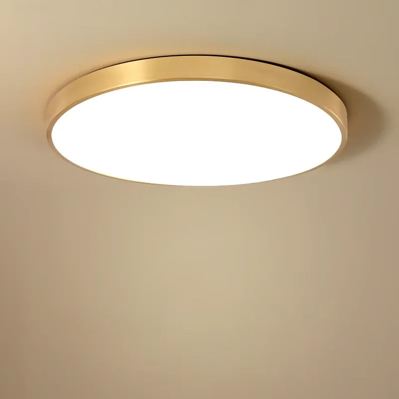 Nordic - style LED Ceiling Light. With a wooden - inspired macaroon - circular design, it's a modern and simple addition for home decor. Perfect for bedrooms, balconies, and study areas.