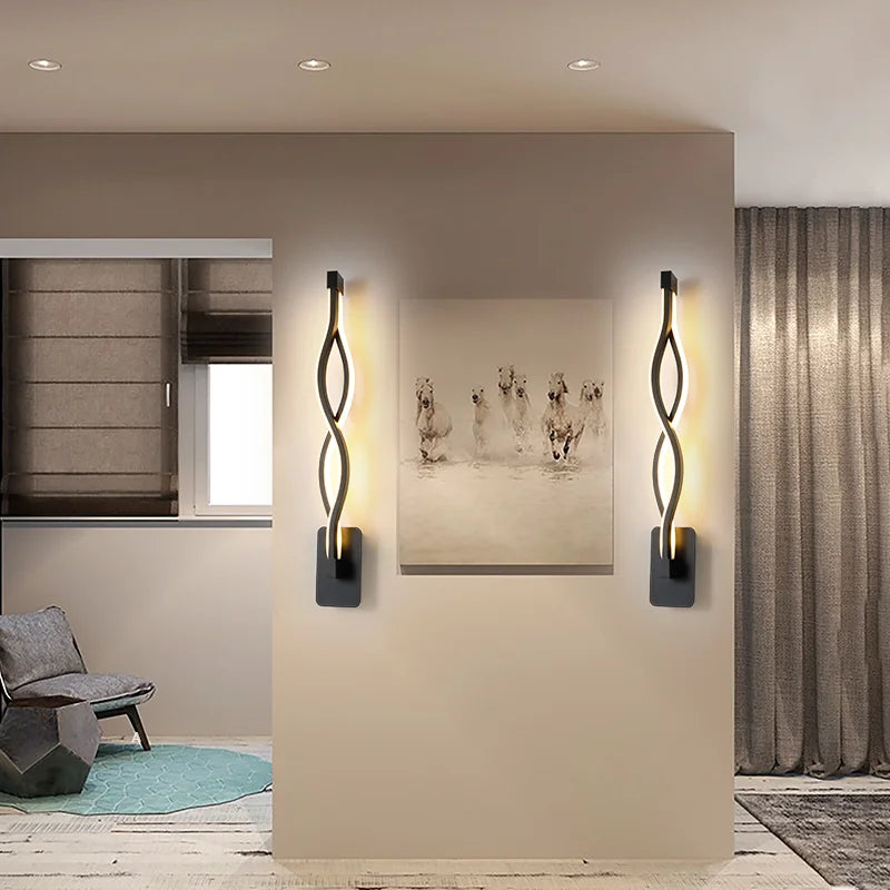 16W Aluminum LED Wall Lamp with Modern - Simple Design. Operates on AC86 - 265V. Ideal for indoor use in bedrooms, living rooms, stairs, and beside beds.