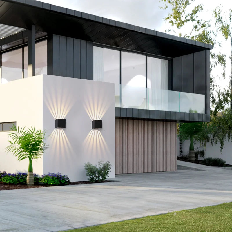 Waterproof Outdoor LED Wall Lights for Home Decoration. Suitable for Gardens, Balconies, Gates. Modern Design, AC85 - 265V