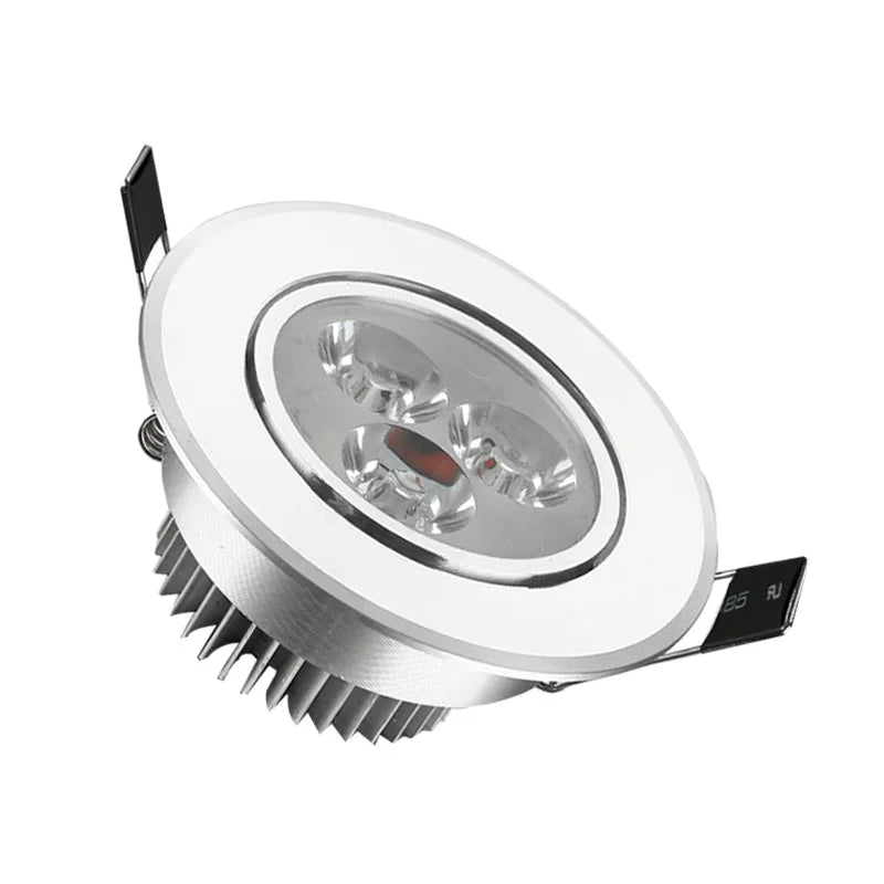 Silver - Colored Aluminium Recessed and Adjustable LED Spotlight