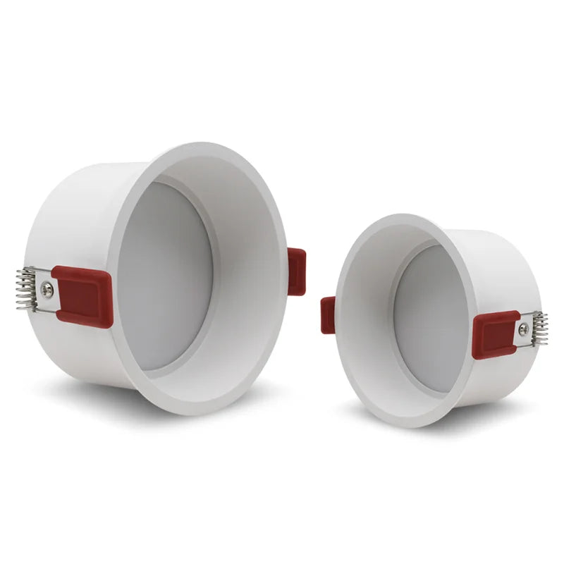 Recessed, Dimmable LED COB Downlights with Anti - glare Feature. Available in black and white, operating on 85 - 265V. Ideal for home living rooms and bedrooms as ceiling spot lights.