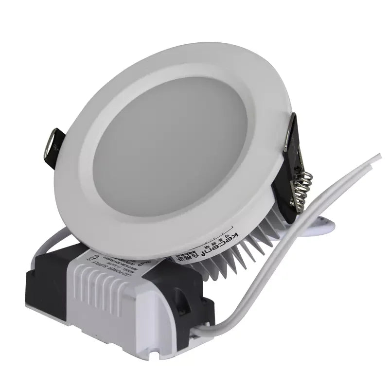 220V Recessed Round LED Downlight. Perfect for indoor use in bedrooms and living rooms, designed for home decor lighting.
