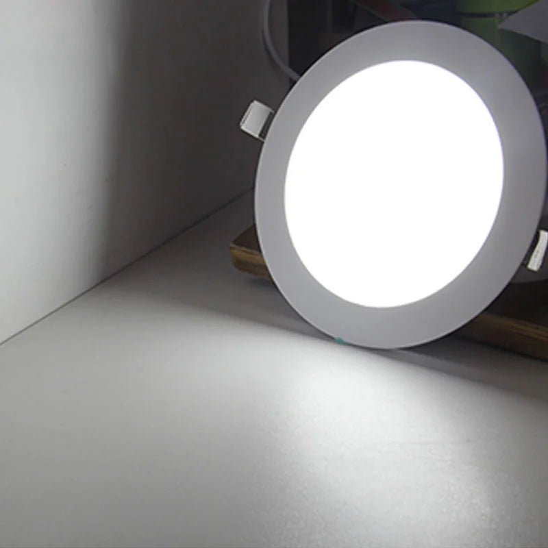Ultra - Thin Dimmable LED Recessed Grid Downlights. Available in 3W, 6W, 9W, 12W, 15W, 25W. Square LED panel lights with free shipping.