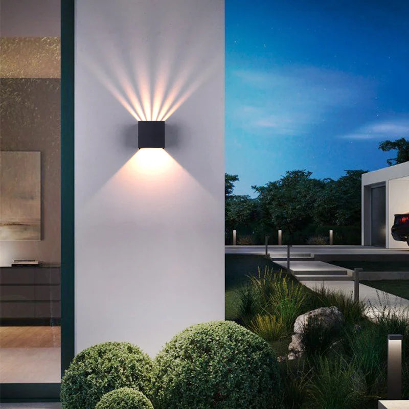 Waterproof Outdoor LED Wall Lights for Home Decoration. Suitable for Gardens, Balconies, Gates. Modern Design, AC85 - 265V