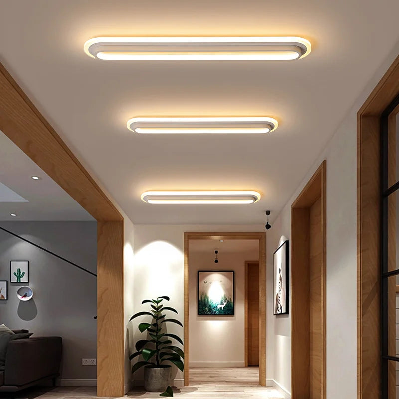 New Designer AC85 - 265V LED Ceiling Lamp. Crafted from acrylic, ideal for dining rooms, living rooms, restaurants, corridors as a surface - mounted decor lighting fixture.