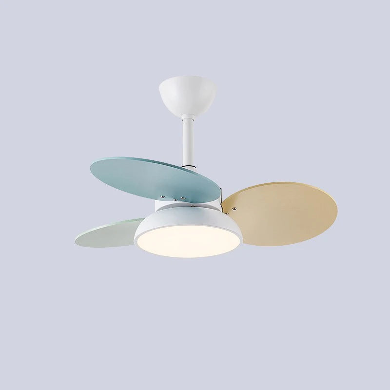 30 - Inch Energy - Efficient LED Ceiling Fan with Light for Kids' Bedrooms. Features charming colorful blades, is remotely controllable, and adds a cute touch to your child's space.