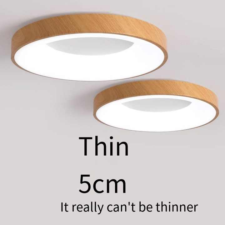 Wood Ceiling Light Eye protection Bedroom Light Modern Minimalist Creative Atmospheric Chandelier