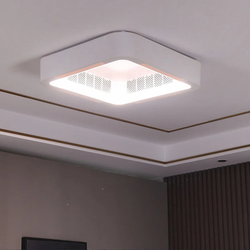 Newly Designed Remote - Controlled BLDC Bladeless Modern LED Ceiling Fan with Integrated Light