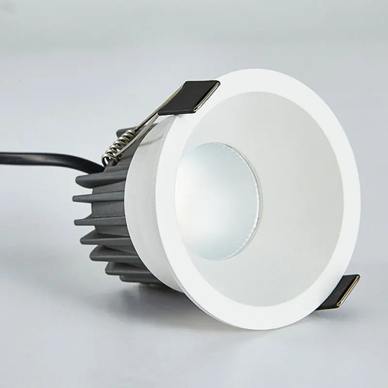 Recessed Black Aluminium Mesh COB Spotlight with Anti - glare Feature