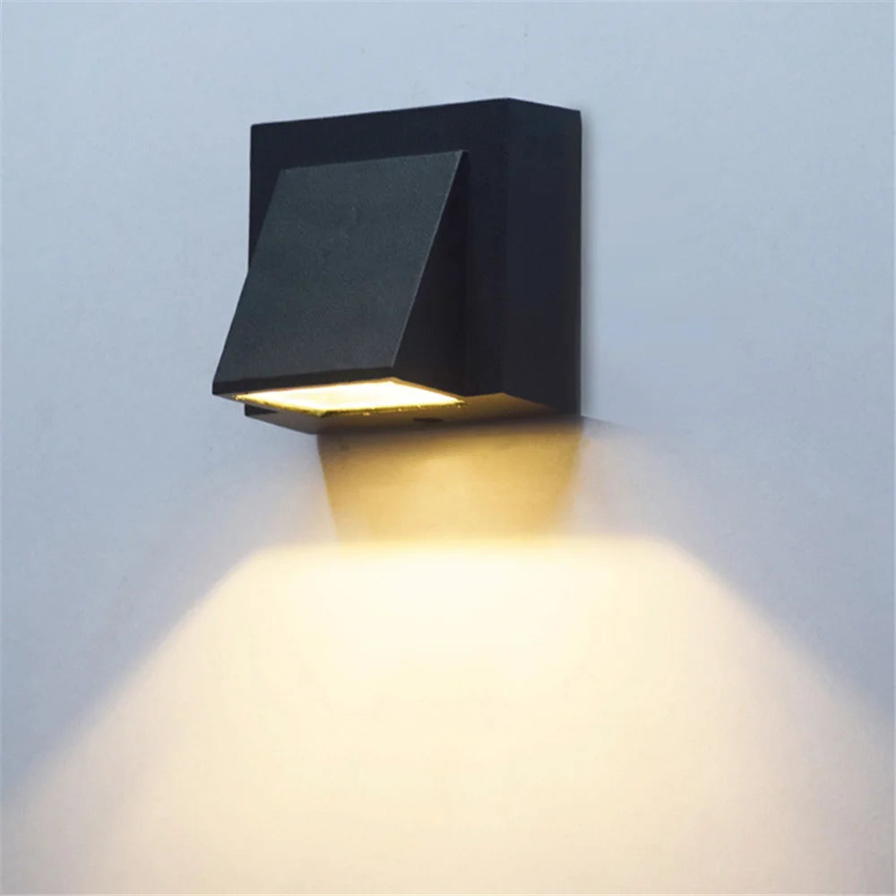 5W/10W Modern & Creative Outdoor LED Wall Lamps. Waterproof, suitable for courtyards, gates, terraces, balconies, and gardens.