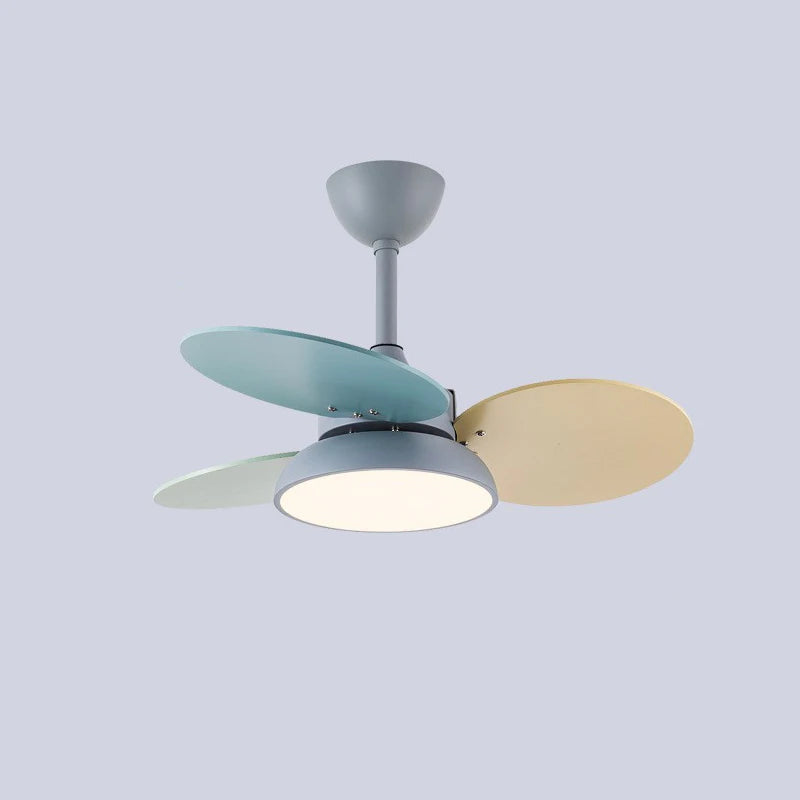 30 - Inch Energy - Efficient LED Ceiling Fan with Light for Kids' Bedrooms. Features charming colorful blades, is remotely controllable, and adds a cute touch to your child's space.