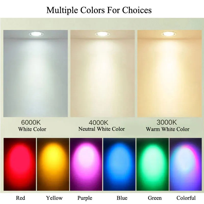 Silver - Colored Aluminium Recessed and Adjustable LED Spotlight