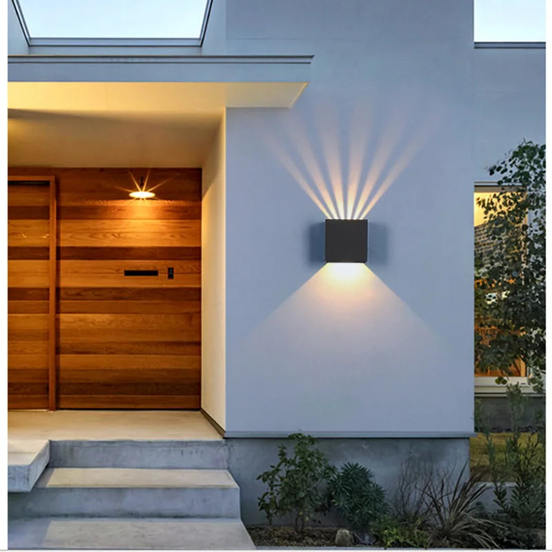Waterproof Outdoor LED Wall Lights for Home Decoration. Suitable for Gardens, Balconies, Gates. Modern Design, AC85 - 265V