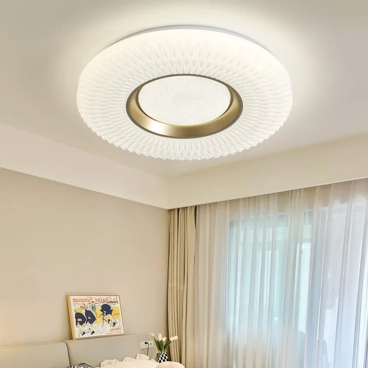 Modern - designed LED ceiling lamps are a perfect addition to your house for home lighting. These lights are versatile, suitable for both the living room and bedroom, offering a blend of style and illumination to enhance any interior space.