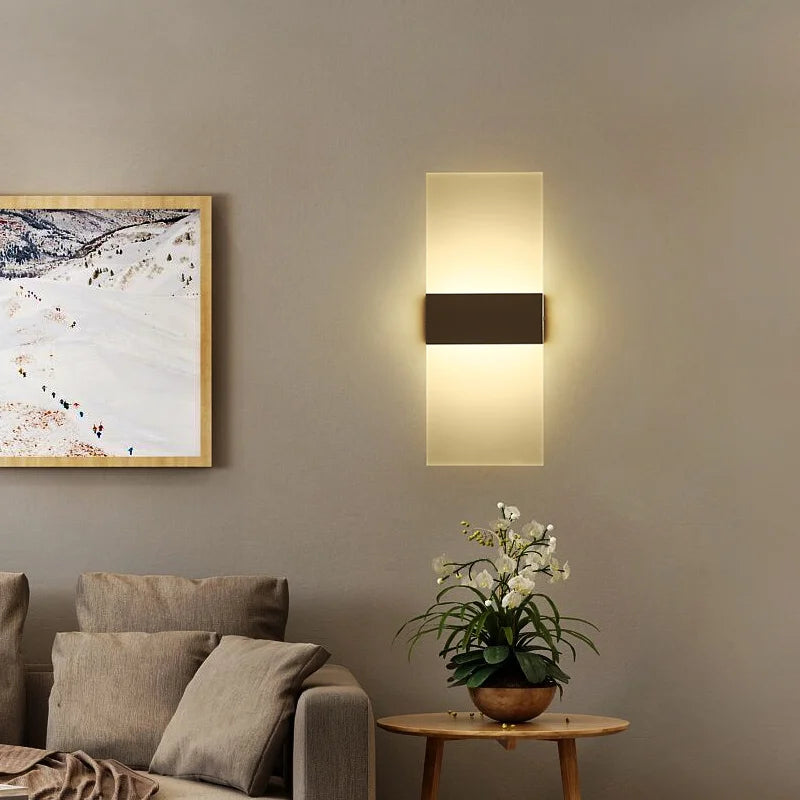 20V/110V LED Wall Light. Suitable for bedroom bedside, living room, balcony, aisle, and corridor as a wall sconce lamp.