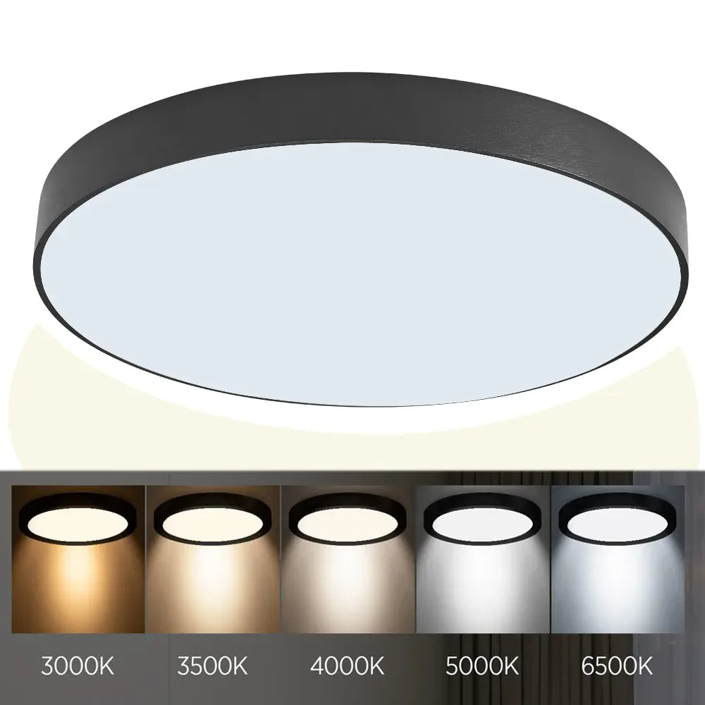 High - Quality, New - Generation Modern Minimalist Bedroom Ceiling Lamp. This surface - mounted, slim - profile LED ceiling light combines sleek design with top - notch quality, bringing a touch of elegance and functionality to your bedroom.