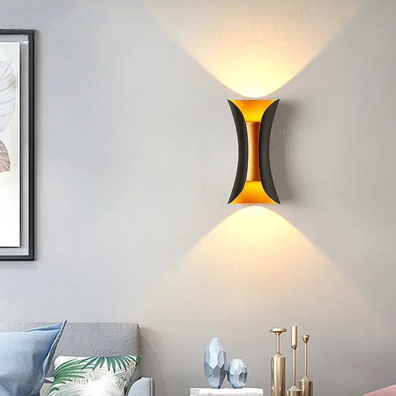 IP65 - Rated Waterproof LED Wall Lamps. Available in 6W and 12W, adjustable for both indoor and outdoor use. Ideal for courtyards, porches, corridors, and as bedroom wall sconces.