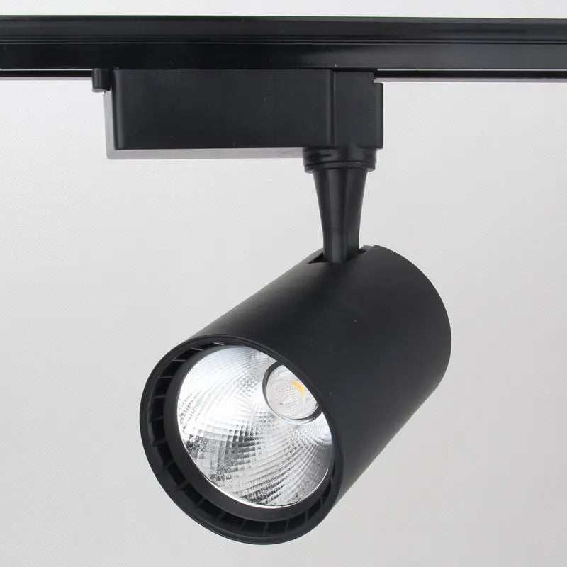 Dimmable Mini Rail LED Track Lights with 3 - 4 Phase Wire. Adjustable COB Spot, available in 7W, 10W, 12W, 15W, 20W, 30W, 35W, 40W.