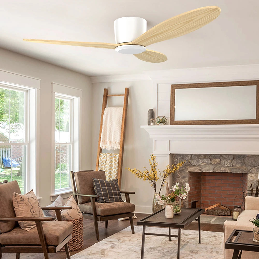2025 AC/DC Ceiling Fan for Small Rooms, Ideal for Bedroom Use