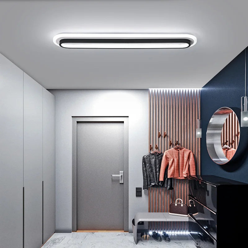 New Designer AC85 - 265V LED Ceiling Lamp. Crafted from acrylic, ideal for dining rooms, living rooms, restaurants, corridors as a surface - mounted decor lighting fixture.