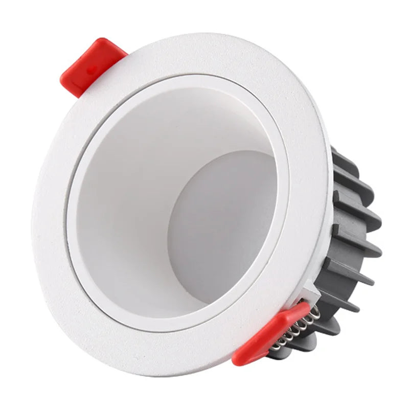 IP65 - Rated SMD LED Recessed Downlights. Anti - glare ceiling lamps suitable for bathrooms, hotels, houses, and kitchens.