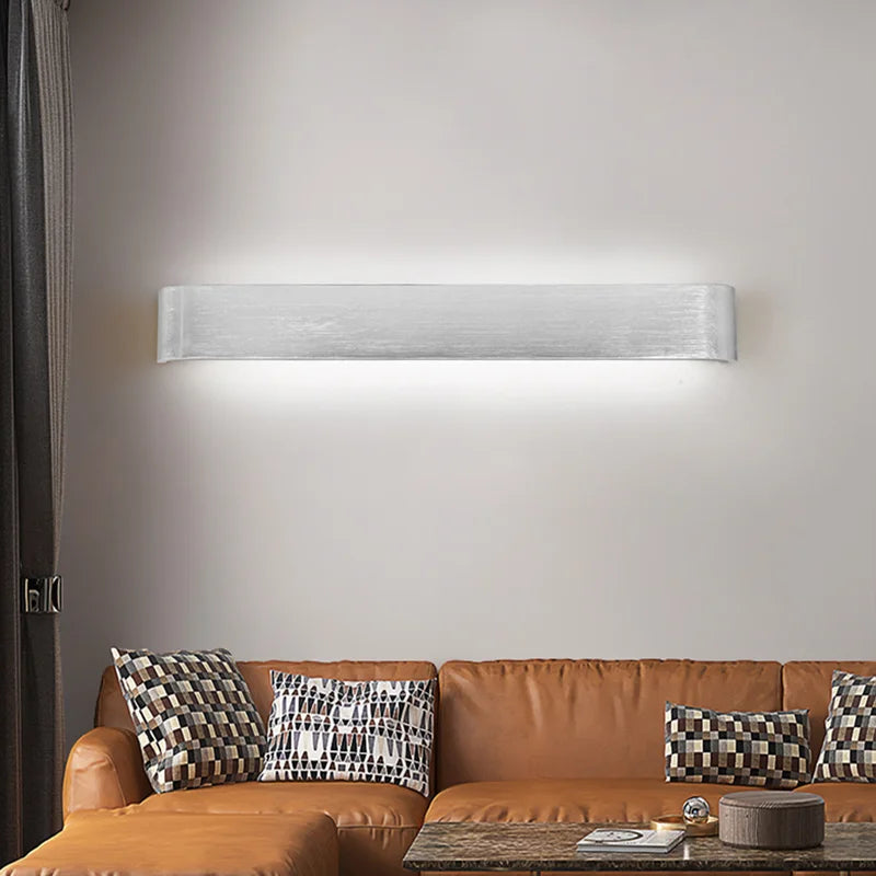 Modern Aluminum LED Wall Sconce for Indoor Decor. Ideal for bedrooms and living rooms, available in 3 styles for home wall lighting.