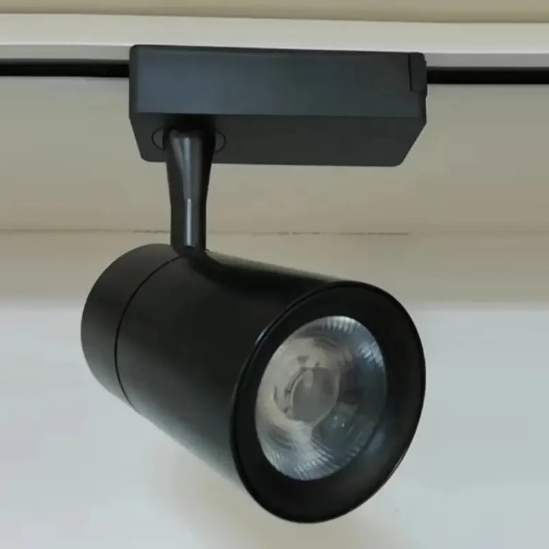 Commercial - grade Modern COB Track Lights for Stores. Available in power ratings of 15W, 20W, 30W, 35W, 36W, installed on rails.