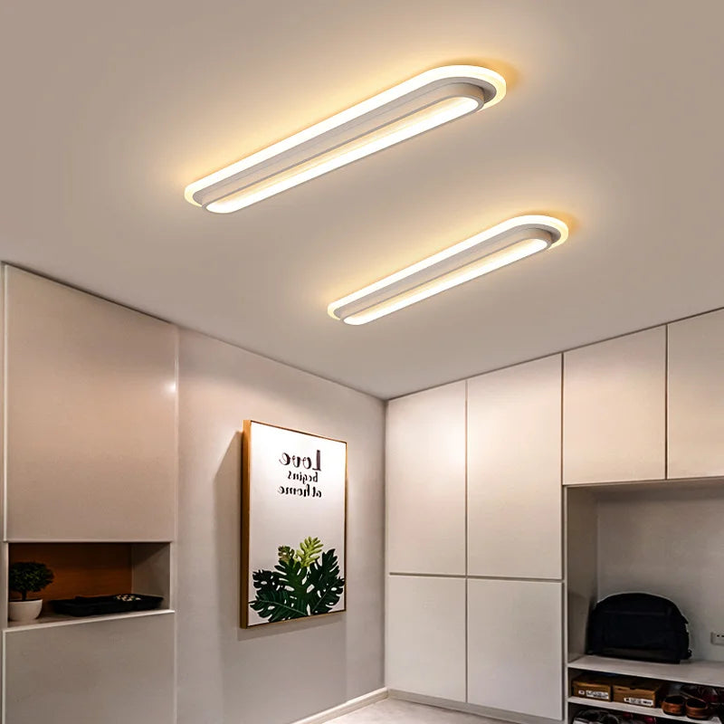 New Designer AC85 - 265V LED Ceiling Lamp. Crafted from acrylic, ideal for dining rooms, living rooms, restaurants, corridors as a surface - mounted decor lighting fixture.