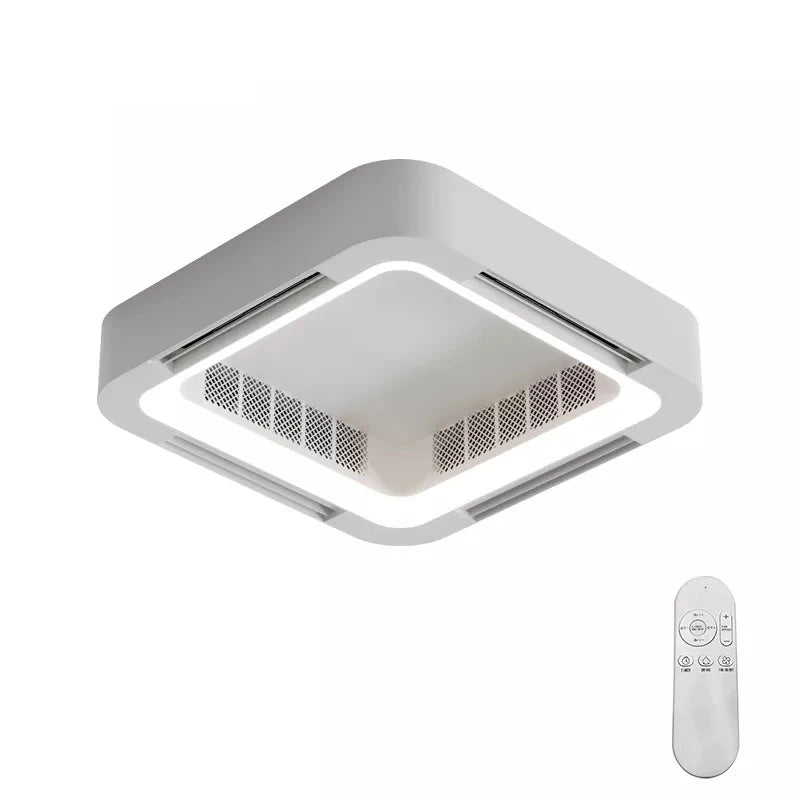 Newly Designed Remote - Controlled BLDC Bladeless Modern LED Ceiling Fan with Integrated Light