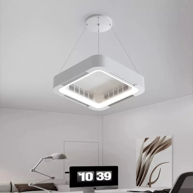 Newly Designed Remote - Controlled BLDC Bladeless Modern LED Ceiling Fan with Integrated Light