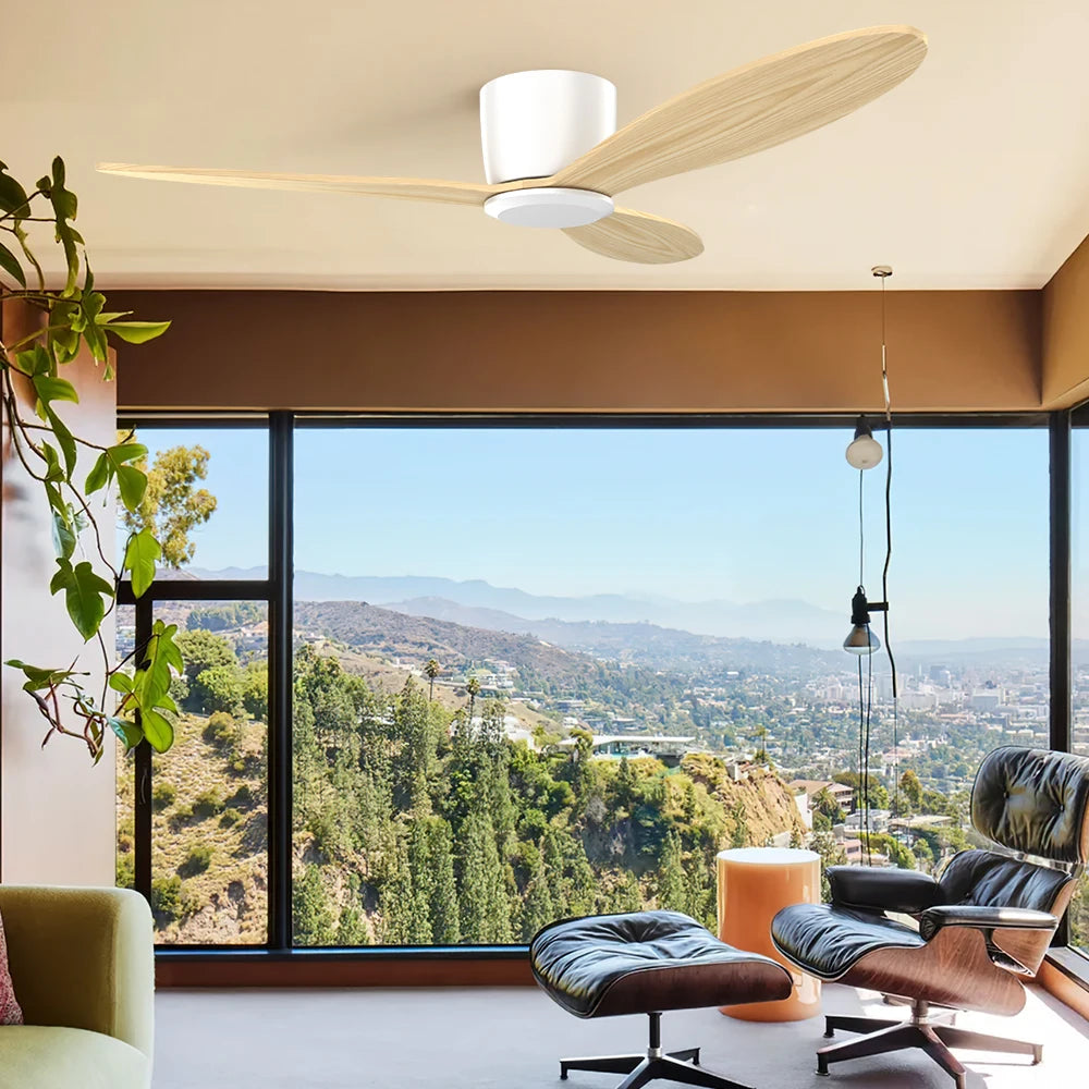 2025 AC/DC Ceiling Fan for Small Rooms, Ideal for Bedroom Use