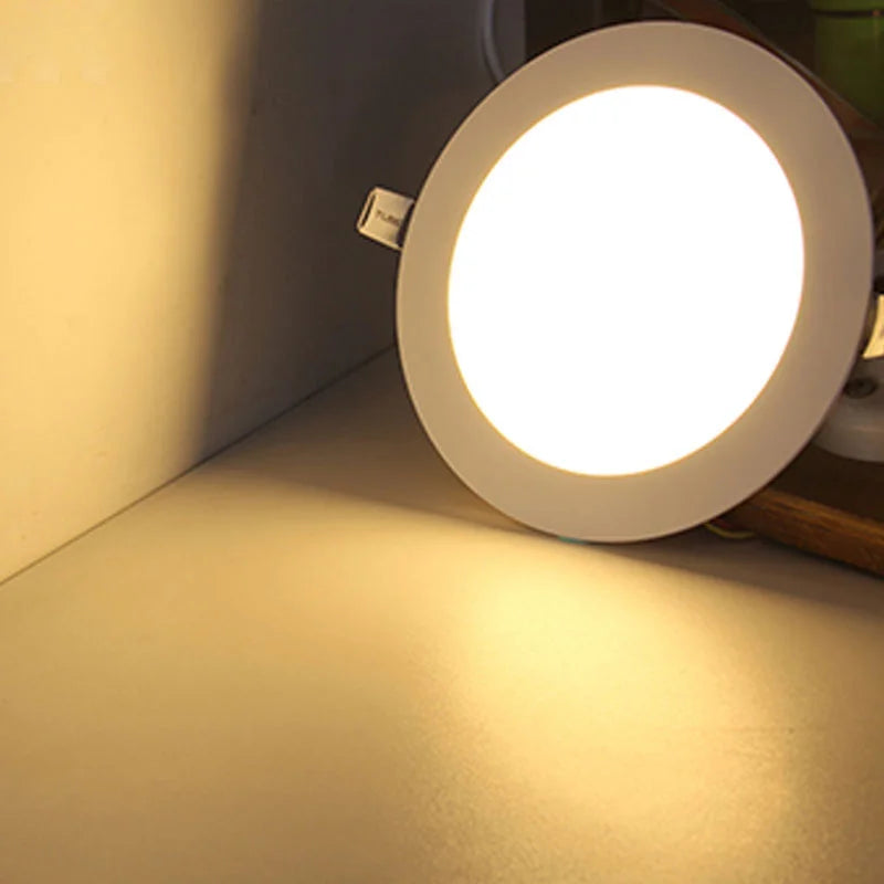 Ultra - Thin Dimmable LED Recessed Grid Downlights. Available in 3W, 6W, 9W, 12W, 15W, 25W. Square LED panel lights with free shipping.