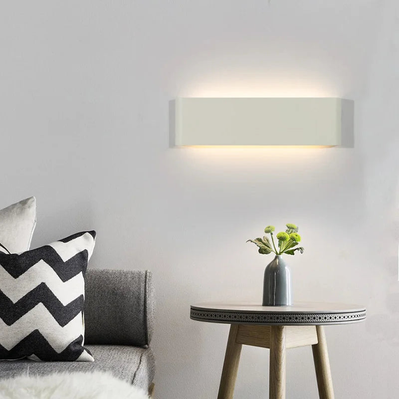 Modern Aluminum LED Wall Sconce for Indoor Decor. Ideal for bedrooms and living rooms, available in 3 styles for home wall lighting.