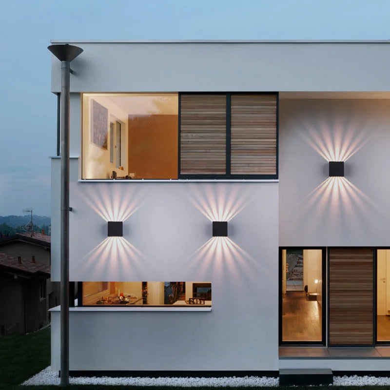 Waterproof Outdoor LED Wall Lights for Home Decoration. Suitable for Gardens, Balconies, Gates. Modern Design, AC85 - 265V