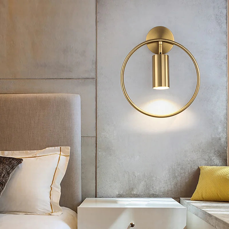 Post - Modern 5W GU10 LED Luxury Wall Lamp. Operates on AC95 - 260V, suitable for living rooms, bedrooms, and bedside use as indoor wall fixtures lighting.