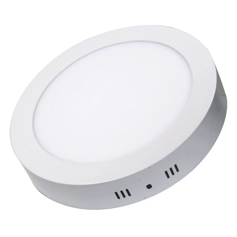 AC85 - 265V White LED SMD2835 Panel Lights. Available in 6W, 12W, 18W, 24W. Surface - mounted, with round and square options for LED downlighting.