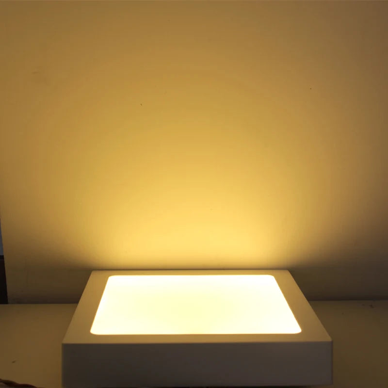 AC85 - 265V White LED SMD2835 Panel Lights. Available in 6W, 12W, 18W, 24W. Surface - mounted, with round and square options for LED downlighting.